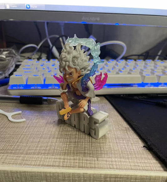 10cm One Piece Luffy Gear 5 Figure – PVC Anime Collectible Toy Gift