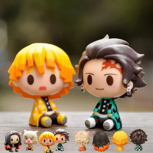 Demon Slayer Anime Figures – Tanjirou, Nezuko & Zenitsu PVC Collectibles Gift