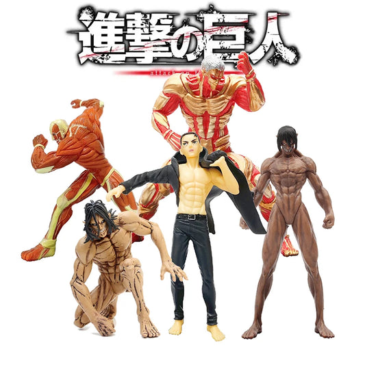 16cm Attack on Titan Titan Figures – PVC Anime Collectible Toy