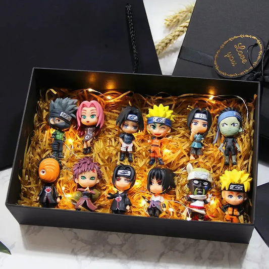6pcs Naruto Mini Figures – Sasuke, Gaara & Madara 7-8cm Collectibles